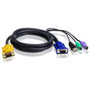 ATEN Combo kVM Cable - 4 ft KVM Cable for KVM Switch, Keyboard/Mouse, Video Device - First End: 1 x SPHD - Male - Second End: 1 x 1 x (Fleet Network)