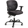 Safco Vue Intensive Use Mesh Task Chair - Polyester Seat Material - Nylon Back Material - 5-star Base - Black - 1 Each (Fleet Network)