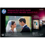 HP Premium Plus Glossy Tabloid Photo Paper - 11" (279.40 mm) x 17" (431.80 mm) - 80 lb (36287.39 g) Basis Weight - Glossy - Water Long (Fleet Network)