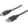Manhattan Hi-Speed USB Device Cable - 5.9 ft (1.80 m) Mini USB/USB Data Transfer Cable for USB Hub, Notebook, Computer, Desktop Device (Fleet Network)