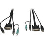 Tripp Lite series P759-010 KVM Cable - 10 ft (3.05 m) KVM Cable for KVM Switch, Speaker, Microphone, Audio/Video Device, Keyboard, - 1 (Fleet Network)
