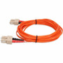 AddOn ADD-SC-SC-3M6MMF 3m SC to SC Duplex OM1 Fiber Patch Cable - Orange OFNR Riser-Rated MMF