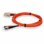 AddOn Orange Duplex ST To SC Riser-Rated OFNR Multimode Fiber Patch Cable Network Device Optic Male For MMF X ADD-ST-SC-1M6MMF