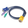 Aten PS/2 KVM Cable - mini-DIN (PS/2) Male, HD-15 Male Video - SPHD-15 Male - 1.2m (Fleet Network)