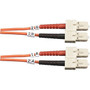 Black Box Fiber Optic Duplex Patch Network Cable - 6.5 ft Fiber Optic Network Cable for Transceiver, Switch, Server, Network Device - (Fleet Network)