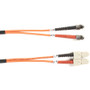 Black Box Fiber Optic Duplex Patch Network Cable - 6.5 ft Fiber Optic Network Cable for Transceiver, Switch, Server, Network Device - (Fleet Network)