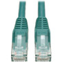 Tripp Lite series 15-ft. Cat6 Gigabit Snagless Molded Patch Cable(RJ45 M/M) - Green* - 15 ft (4.57 m) Category 6 Network Cable for ATM (Fleet Network)