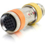 C2G RapidRun PC (Yellow) Runner to Multi-format (Orange) 15-pin Din Adapter - 1 x 15-pin DIN Video Female - 1 x 15-pin DIN Video Male (Fleet Network)