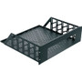 Middle Atlantic Rack Shelf - 3U Rack Height x 19" (482.60 mm) Rack Width - Rack-mountable - Black Textured Powder Coat - Steel (Fleet Network)