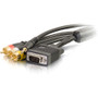 C2G 50ft RapidRun Multi-Format All-In-One Runner Cable - CMG-rated - 50 ft (15.24 m) Mini-phone/Proprietary/RCA/VGA A/V Cable for - 1 (60071)