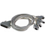 Brainboxes Quad Cable 37 Way D to 4x9 Pin - 3.3 ft Serial Data Transfer Cable for PCI Serial Board - First End: 1 x 37-pin DB-37 - - 4 (Fleet Network)