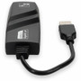 AddOn USB A 2.0 Male to RJ-45 Female Gray & Black Adapter - USB 2.0 Type A - 8 Gbit/s Data Transfer Rate - 1 Port(s) - 1 x Network - - (USB2NIC)