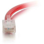 C2G 10 ft Cat6 Non Booted UTP Unshielded Network Patch Cable - Red - 10 ft (3.05 m) Category 6 Network Cable for Network Device - End: (Fleet Network)