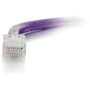 C2G 12 ft Cat6 Non Booted UTP Unshielded Network Patch Cable - Purple - 12 ft Category 6 Network Cable for Network Device - First End: (Fleet Network)