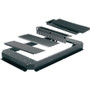 Middle Atlantic Plenum Base, 36"D, WMRK Series - Floor Standing - Black Powder Coat - Steel (PBS-WMRK-36)