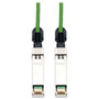 Tripp Lite series 1M (3 FT.) Green SFP+ 10Gbase-CU Twinax CopperCable - 3.3 ft (1.01 m) Twinaxial Network Cable for Network Device - 1 (Fleet Network)