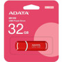 Adata 32GB Dash Drive UV150 USB 3.0 Flash Drive - 32 GB - USB 3.2 (Gen 1) - 100 MB/s Read Speed - Red - Lifetime Warranty (Fleet Network)