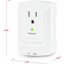 CyberPower CSP100TW Professional 1-Outlet Surge Protector - 900 J Surge Suppression - NEMA 5-15P - RJ-11 Data Line Protection - White