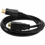 AddOn 5-Pack of 6ft DisplayPort 1.2 Male to DVI-D Dual Link (24+1 pin) Male Black Cables Which Requires DP++ For Resolution Up to - a (DISPORT2DVI6F-5PK)