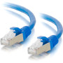 C2G 2ft Cat6a Snagless Shielded (STP) Network Patch Cable - Blue - 2 ft (0.61 m) Category 6a Network Cable for Network Device - First (Fleet Network)