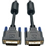 Tripp Lite 1ft DVI Dual Link Digital TMDS Monitor Cable DVI-D M/M 1' - 1 ft (0.30 m) DVI Video Cable for Video Device, TV, Projector, (Fleet Network)