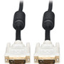Tripp Lite 1ft DVI Dual Link Digital TMDS Monitor Cable DVI-D M/M 1' - 1 ft (0.30 m) DVI Video Cable for Video Device, TV, Projector, (Fleet Network)