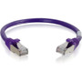 C2G 6in Cat6 Snagless Shielded (STP) Network Patch Cable - Purple - 6" (152.40 mm) Category 6 Network Cable for Network Device - First (Fleet Network)