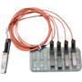 Cisco 40GBase-AOC QSFP to 4 SFP+ Active Optical Breakout Cable, 3-meter - 32.8 ft (10 m) Fiber Optic Network Cable for Network Device, (Fleet Network)
