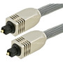 Monoprice 50ft Premium Optical Toslink Cable with Metal Fancy Connector - 50 ft (15.24 m) Fiber Optic Audio Cable for Audio Device - 1 (2767)