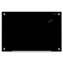 Quartet Infinity Magnetic Glass Board - 18" (457.20 mm) Board Height x 24" (609.60 mm) Board Width - Black Glass Surface - Magnetic, - (Fleet Network)