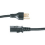 Middle Atlantic SignalSAFE Standard Power Cord - For Digital AV Equipment, Switch, Router - 18 Gauge - 10 A - Black - 1.5 ft Cord - - (Fleet Network)