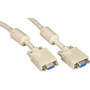 Black Box VGA Video Cable with Ferrite Core - Female/Female, Beige, 20-ft. (6.0-m) - 19.7 ft (6 m) VGA Video Cable for Video Device, - (Fleet Network)