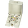 Black Box Wallmount Blocks, (1) RJ-11, 4-Wire - 1 x RJ-11 Port(s) - 1 (Fleet Network)