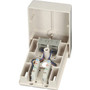 Black Box Single Port Wallmount Block With RJ-11 4 Wire Telephony Connection Blocks S X FM012
