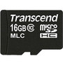 Transcend 16 GB Class 10 microSDHC - 20 MB/s Read - 16 MB/s Write - 2 Year Warranty (Fleet Network)