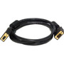 Monoprice 6ft SVGA Super VGA M/F Monitor Cable w/ Ferrites - 6 ft VGA Video Cable for Video Device, Monitor - First End: 1 x 15-pin - (Fleet Network)