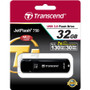 Transcend 32GB JetFlash 750 USB 3.0 Flash Drive - 32 GB - USB 3.0 - Black - Lifetime Warranty (Fleet Network)