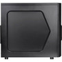 Thermaltake Versa H22 Mid-tower Chassis - Mid-tower - Black - Steel - 6 x Bay - 0 - ATX, Micro ATX Motherboard Supported - 3 x Fan(s) (Fleet Network)