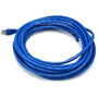 Monoprice 25FT 24AWG Cat6A 500MHz STP Ethernet Bare Copper Network Cable - Blue - 25 ft Category 6a Network Cable for Network Device - (Fleet Network)
