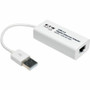 Tripp Lite series U236-000-GBW Gigabit Ethernet Card - USB 2.0 - 1 Port(s) - 1 x Network (RJ-45) - Twisted Pair - 10/100/1000Base-T - (Fleet Network)