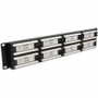AddOn 19-inch 2U CAT6 48-Port Straight Patch Panel with High Density 110-Type - 48 x RJ-45 - 48 Port(s) - 48 x RJ-45 - 48 x RJ-11 - 2U (ADD-PPST-48P110C6)