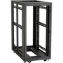 Black Box Elite EC24U3032TPMS1NK Rack cabinet - For Server, PDU - 24U Rack Height - 1 Fan(s) - Black - Plexiglas, Mesh, Steel (Fleet Network)
