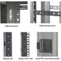 Black Box Elite Rack Cabinet For Servers And PDUs With Integrated Fan Provisions Plexiglas Mesh Steel Construction EC24U3032TPMS1NK