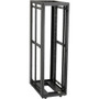 Black Box Elite EC45U3032SPMS3NK Rack Cabinet - For PDU, Server - 45U Rack Height - 3 Fan(s) - Black - Plexiglas, Mesh, Steel (Fleet Network)