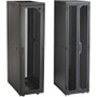 Black Box Elite EC45U3036SPMS3NK Rack Cabinet - For Server - 45U Rack Height - Black - Plexiglass, Mesh, Steel (Fleet Network)