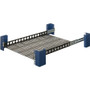 Rack Solutions Mounting Shelf for Printer, Desktop Computer - Black Powder Coat  - 100 lb (45359.24 g) Load Capacity - Steel (Fleet Network)