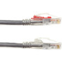 Black Box GigaBase 3 Cat5e UTP Patch Cable 20 Ft Network Lead For Panel Wallplate And Device Category X C5EPC70-GY-20