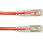Black Box GigaBase 3 FUTP Cat5e Shielded Patch Cable 7 Ft For Panel Wallplate Network Device Category F/UTP C5EPC70S-RD-07