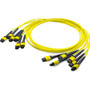 AddOn 10m MPO/APC to MPO/APC Yellow OS2 OFNR (Riser-Rated) 72-Strand Fiber Trunk Cable - 32.8 ft (10 m) Fiber Optic Network Cable for (Fleet Network)