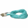 AddOn 20m MPO/UPC to 6xLC/UPC Duplex Aqua OM3 OFNR (Riser-Rated) 12-Strand Fiber Fanout Cable - 65.6 ft (20 m) Fiber Optic Network for (ADD-MPO-6LC20M5OM3)